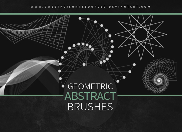 Geometric Abstract Photoshop Brushes  free download