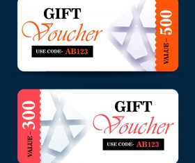 Gift coupon creative design vector 05