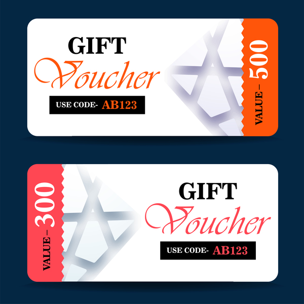 Gift voucher design hi-res stock photography and images - Alamy