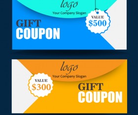 Gift coupon creative design vector 07