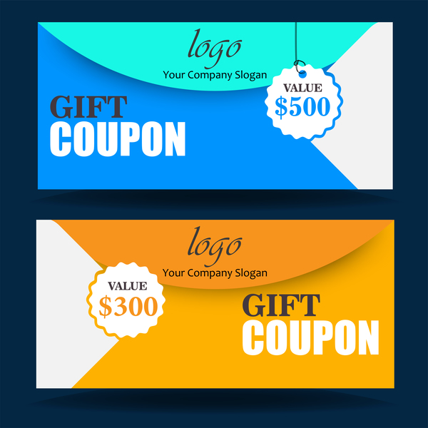 Gift coupon creative design vector 07