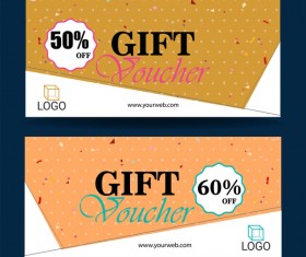 Gift coupon creative design vector 09