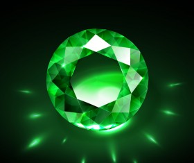 Green diamond vector