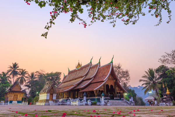Laos Temple Stock Photo 02