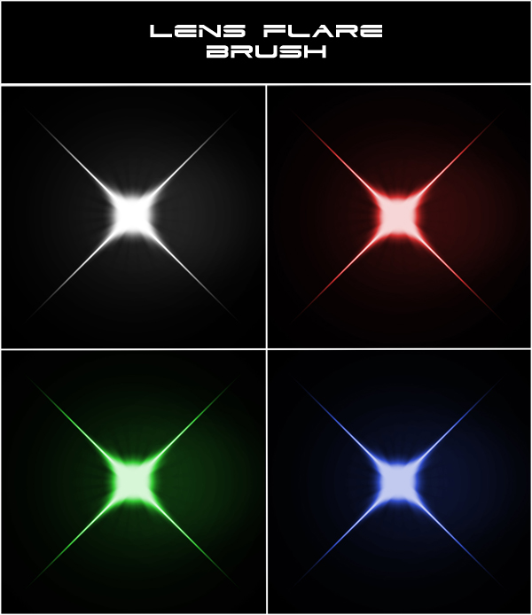 photoshop lens flare brushes free download