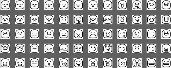 Line Smileys Icons