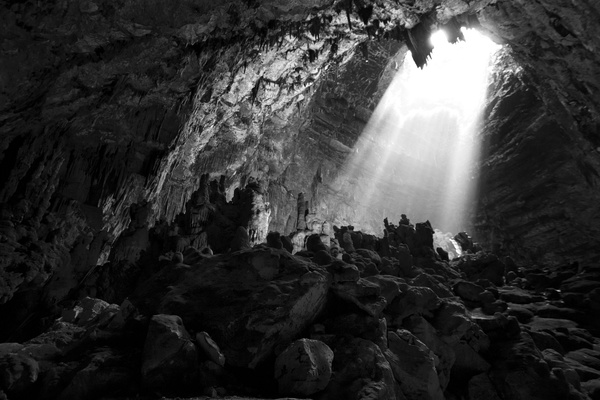 Magical nature cave interior Stock Photo 06