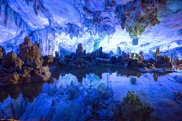 Magical nature cave interior Stock Photo 09