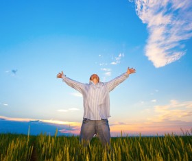 Man who wants Hugs sky Stock Photo 10