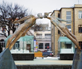 Modern art sculpture Stock Photo 04