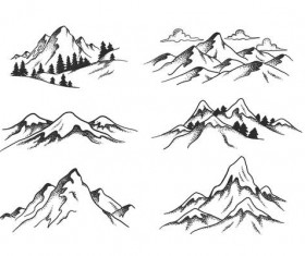 Mountain view vector
