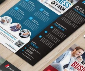 Multipurpose Company Flyer With Magazine PSD Template