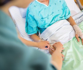 Nurse infusion for patient Stock Photo 01