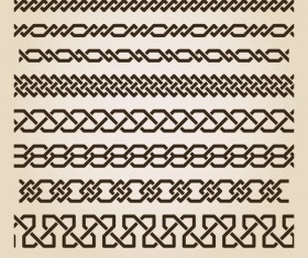 Old borders ornament vectors 01