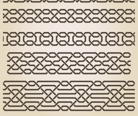 Old borders ornament vectors 02