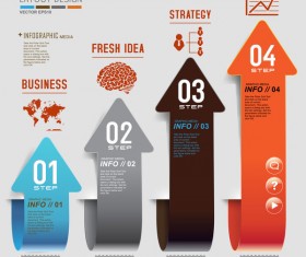 Option arrow infographic vector