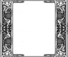 Ornamental frames retro styles vectors 02