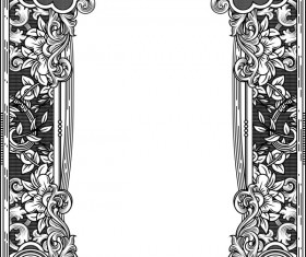 Ornamental frames retro styles vectors 04