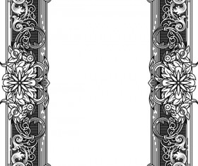 Ornamental frames retro styles vectors 05