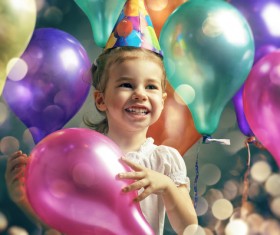Pass birthday little girl Stock Photo