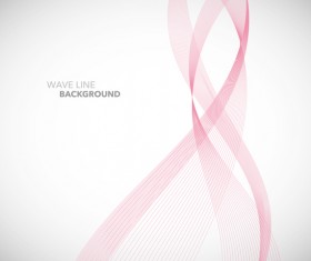 Pink wavy line background illustration vector 03