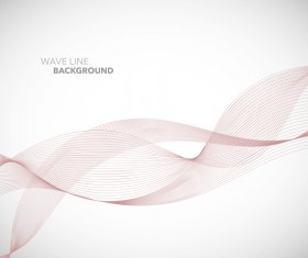 Pink wavy line background illustration vector 04