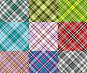 Plaid pattern design vector 02