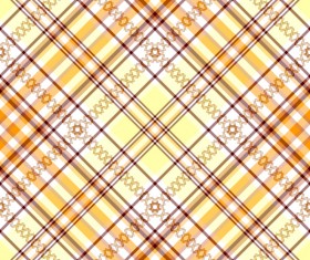 Plaid pattern design vector 03