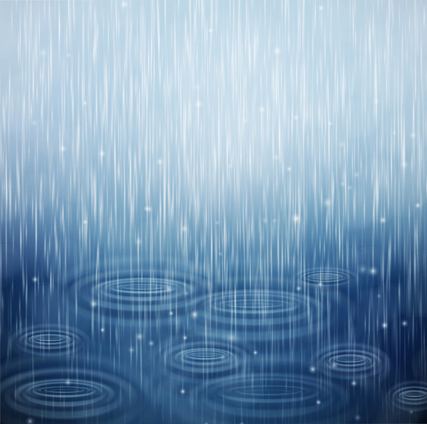 Rain water background vector