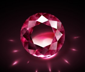 Red diamond vector