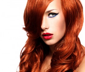 Red-haired woman of fashion make-up Stock Photo 06