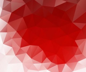 Red polygonal backgrounds abstract vector