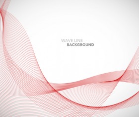 Red wavy line background illustration vector 01