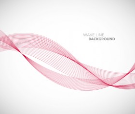 Red wavy line background illustration vector 02