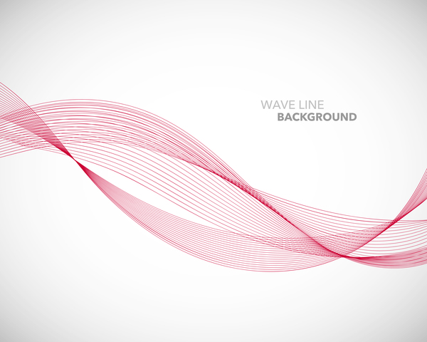 Red wavy line background illustration vector 02