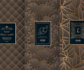 Retro luxury ornament cover template vector 01