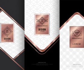 Retro luxury ornament cover template vector 05