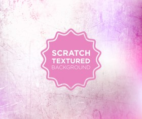 Scratch textured background vector 01