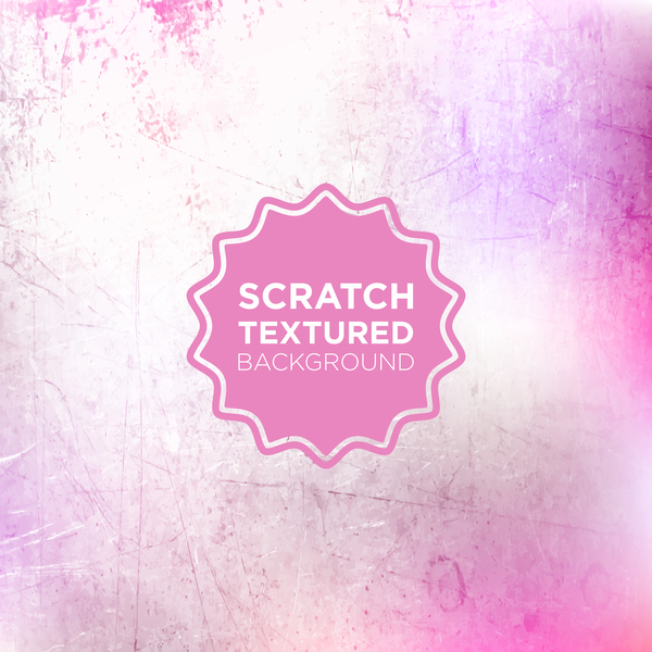 Scratch textured background vector 01