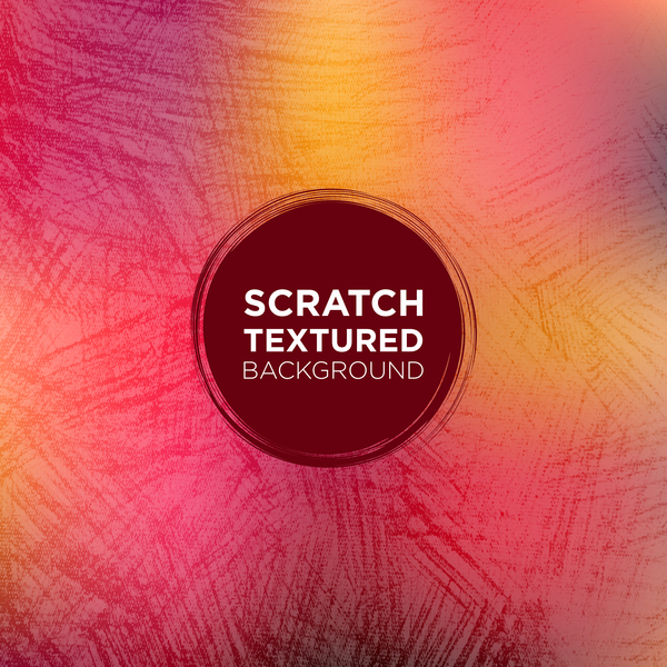 Scratch textured background vector 04