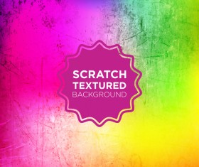 Scratch textured background vector 05