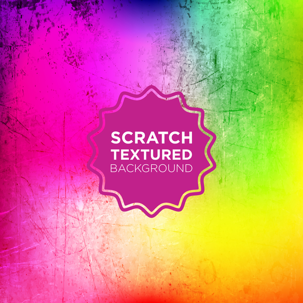 Scratch textured background vector 05