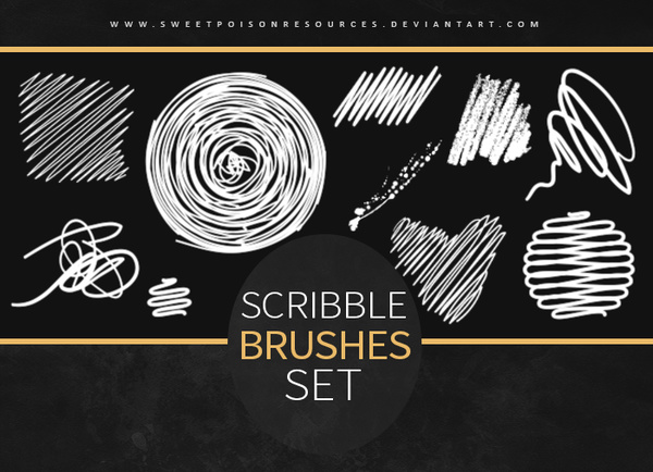Scribble Photoshop Brushes