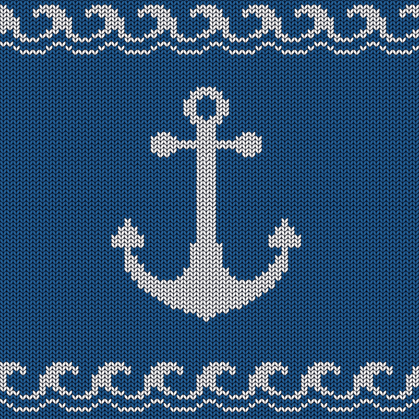Sea style knitted backgrounds vectors 01