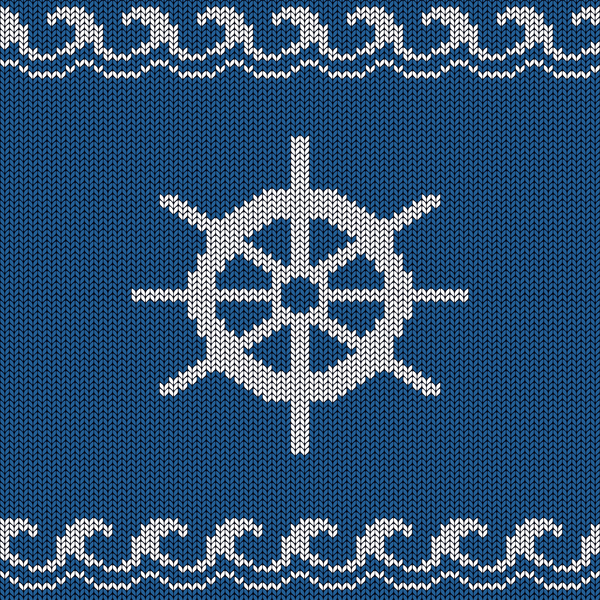 Sea style knitted backgrounds vectors 05