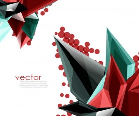Sharp polygon abstract background vectors 01