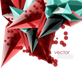 Sharp polygon abstract background vectors 02