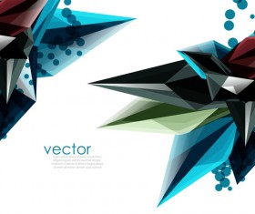 Sharp polygon abstract background vectors 04