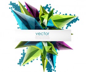 Sharp polygon abstract background vectors 05