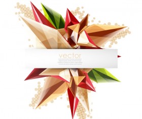Sharp polygon abstract background vectors 06